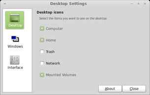 Linux Mint 10 Desktop Settings